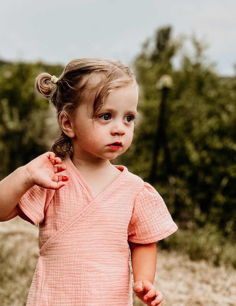 Střih na zavinovací dětské šaty " Chloe" - 56 - 140 - Šibabi.cz