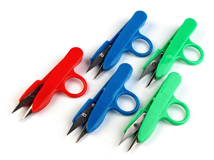Nůžky cvakačky délka 12 cm s plastovou rukojetí - náhodná barva