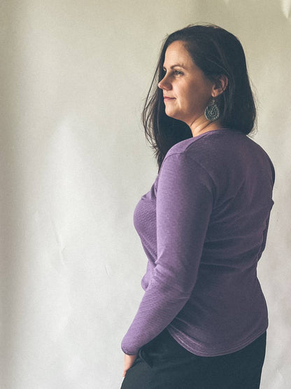 Dámské tričko s dlouhým rukávem "LARRY" XS  4XL - PDF střih